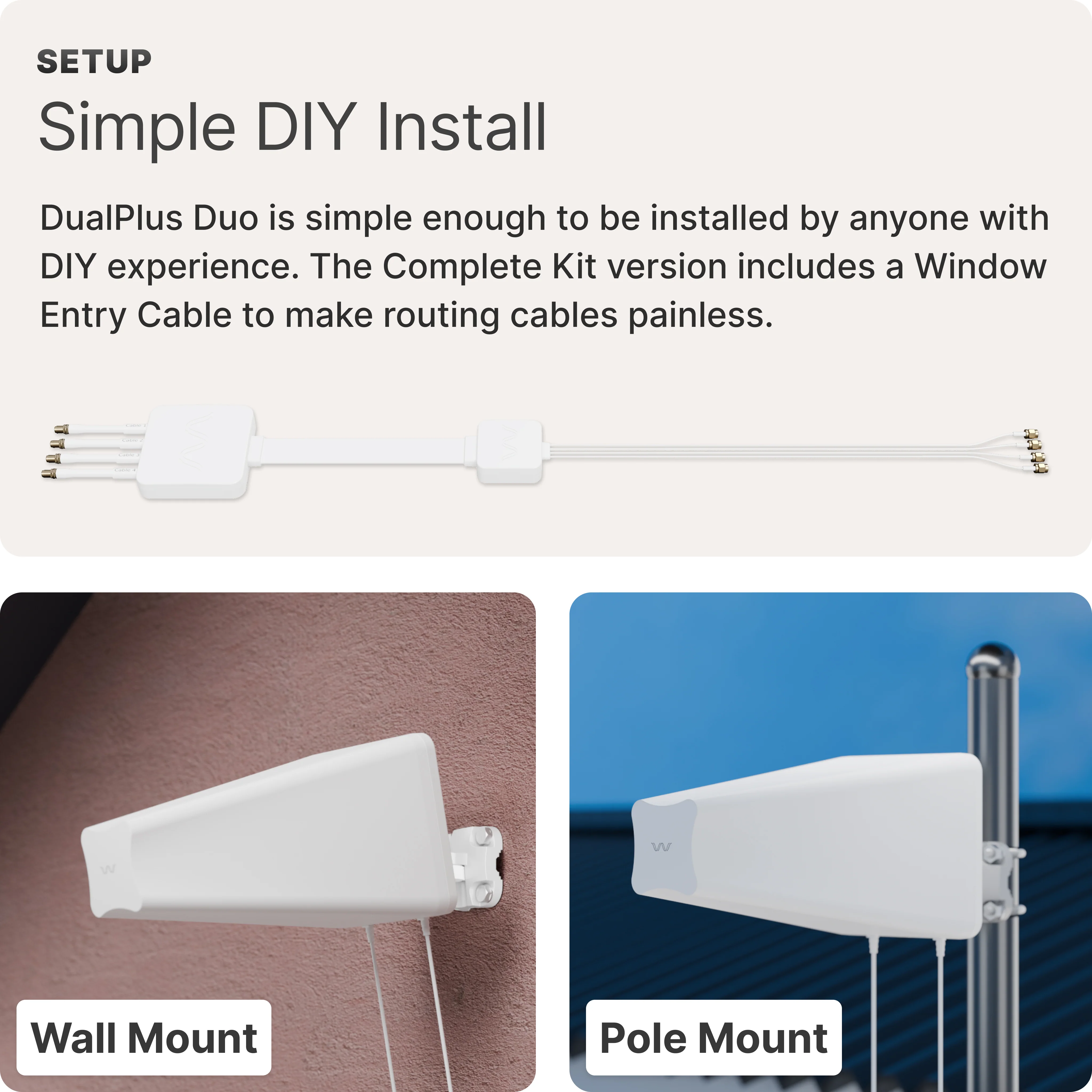 Waveform DualPlus Duo: Ultra-Directional 4x4 MIMO Log Periodic Antenna Kit - Image 3
