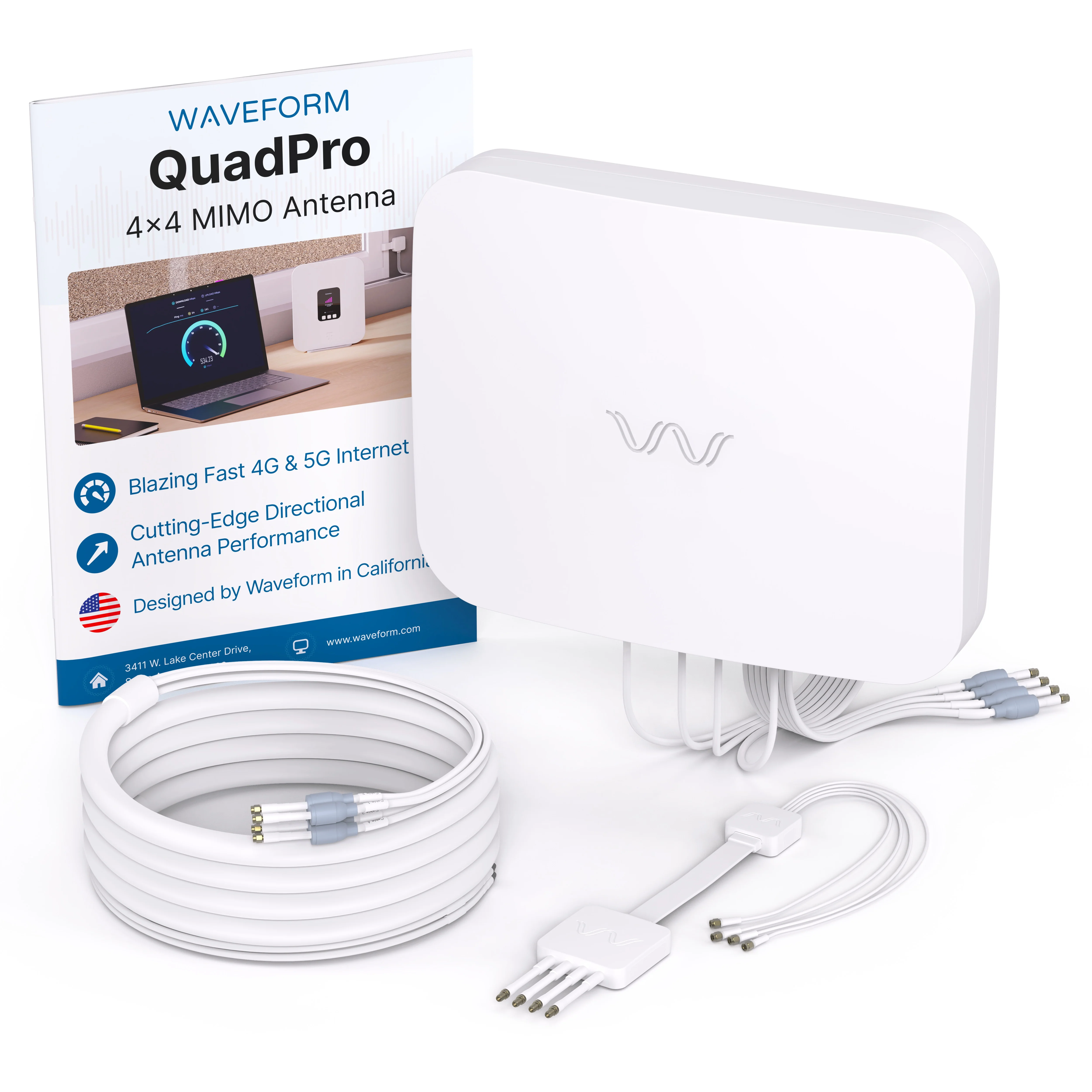 [Used - Scratch and Dent] Waveform QuadPro: High-Gain Directional 4x4 MIMO Panel Antenna - Image 3