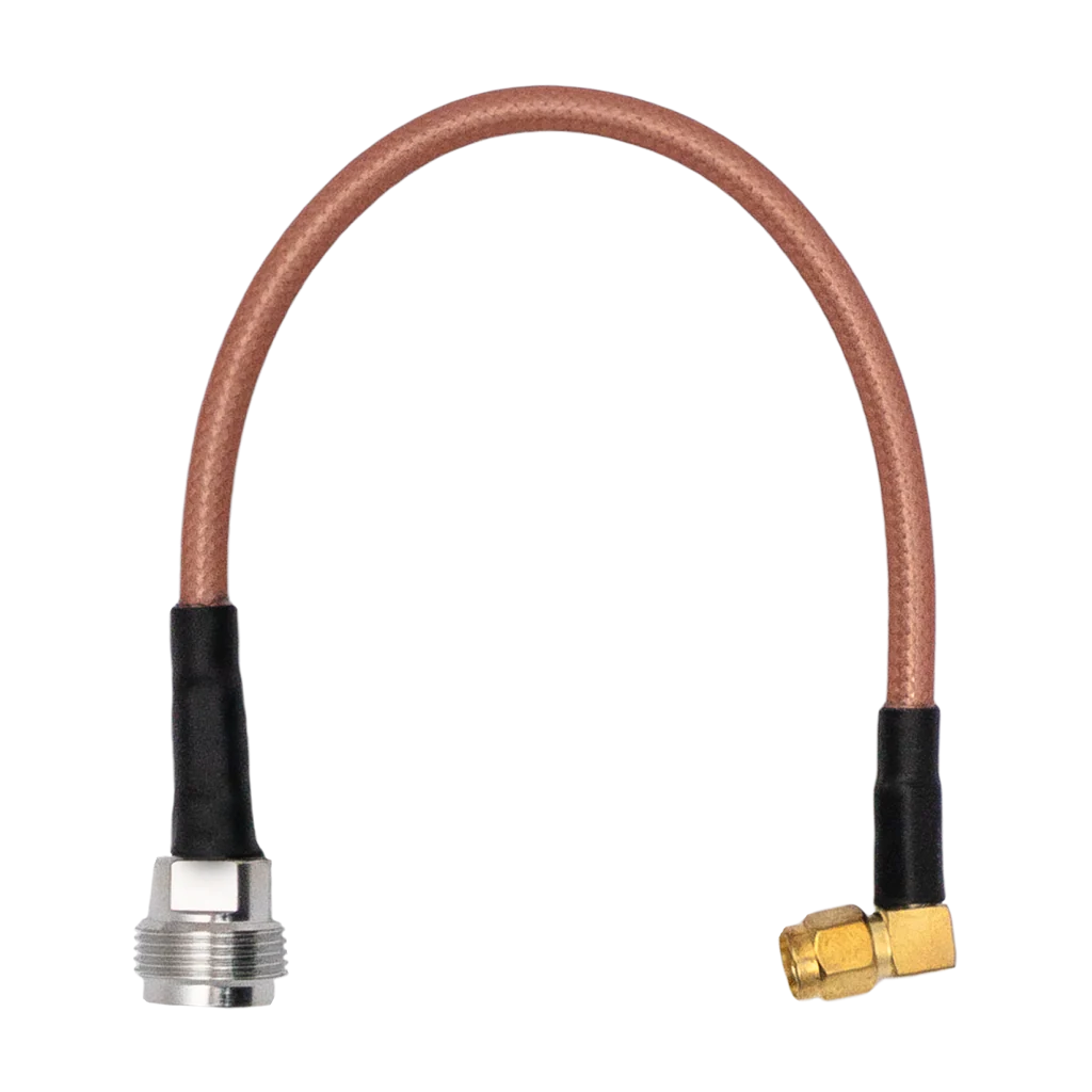 Right Angle SMA-Male to N-Female Pigtail Adapter