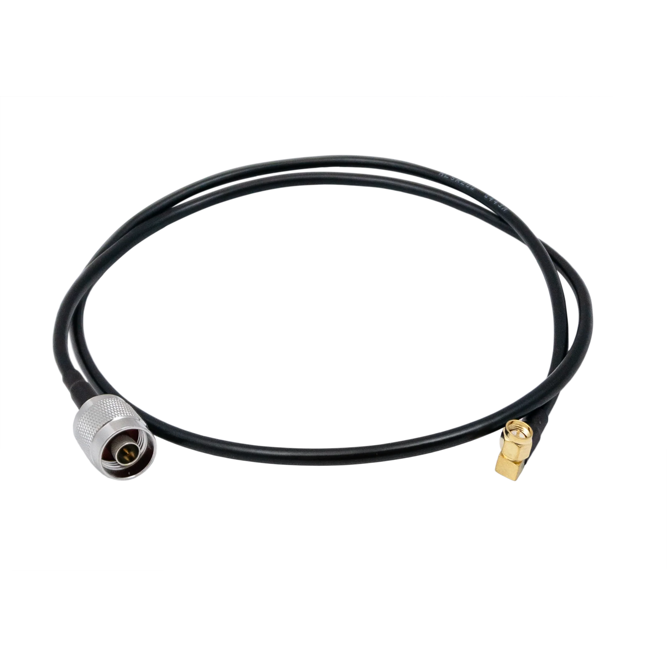 RS200 Right Angle SMA-Male to N-Male Ultraflex Jumper Cable (3ft)