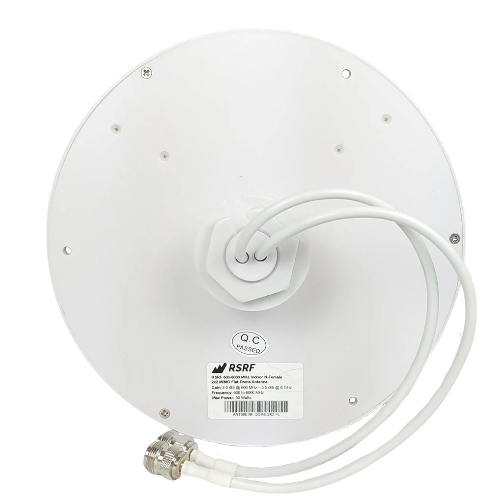 2x2 MIMO Ultra-Flat Dome Antenna with N-Female Connectors, 600-6000 MHz - Image 3